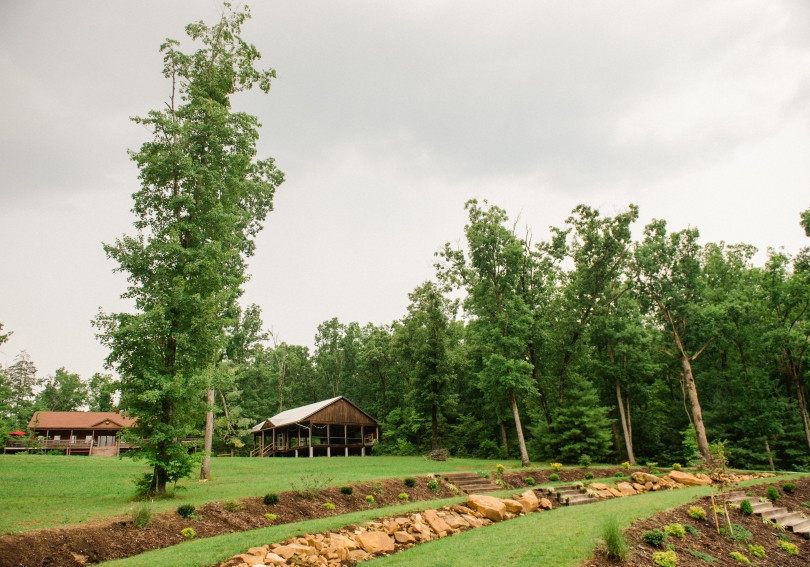 View of Tin Can and dining hall from the lawn